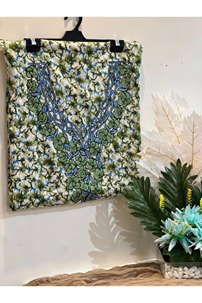 REHAM High-quality Emirati-style embroidered fabric in five colors