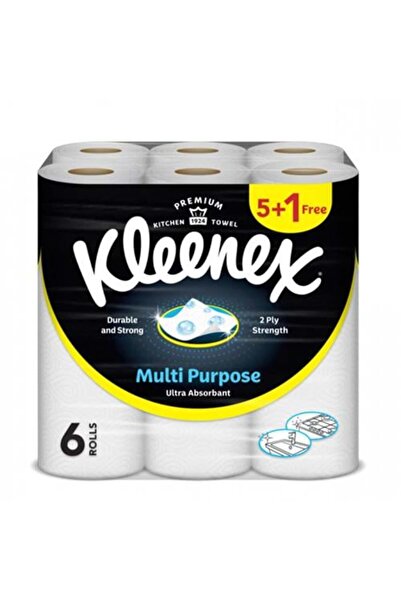 Kleenex Kitchen Paper Towels, Multipurpose, 2-ply, 40 sheets × 5+1 rolls
