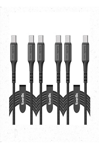 Belk Saver Pack 3 Type-C Charging Cables 60W 1.2m