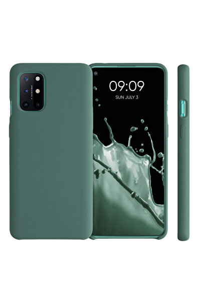 KWmobile Case for OnePlus 8T, Silicone, Green, 53683.166