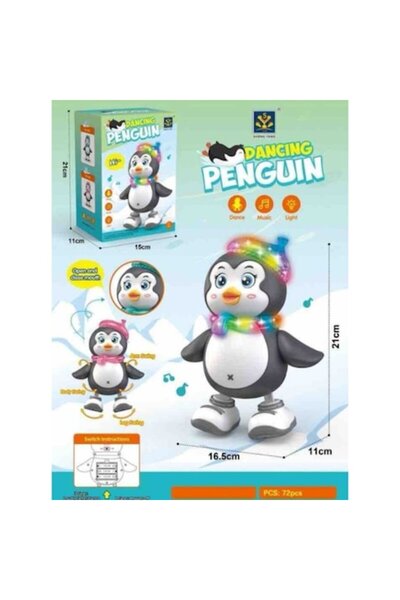 Toy Toy Toy Dancing penguin with lights and sound, Toy Toy Toy, interactive toy, 17x11x21cm