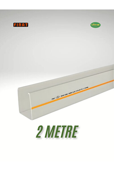 ÇİTAŞ FIRAT KÖŞELİ ÇATI YAĞMUR OLUĞU 2 METRE PVC
