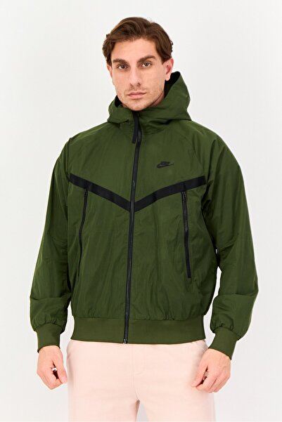 Nike Men Sportswear Fit Long Sleeve Training Jacket, Green