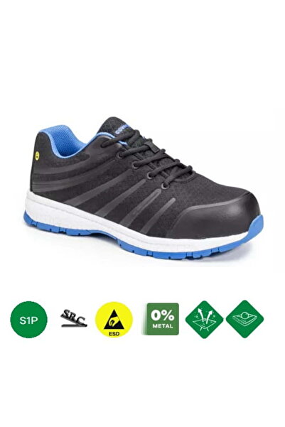 Coverguard Light safety shoes, GALAXITE, S1P, SRC, ESD, black/blue, composite toe cap, EVA/PU sole,