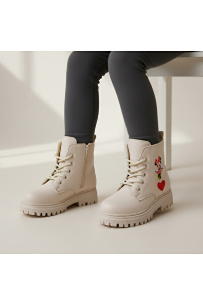 PATİK BEBE Girl's Zippered Beige Color Style Children's Boots