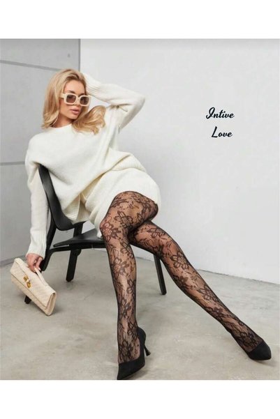 VINIA Chiloți Denise Flower cu model floral din plasă cu aspect modern de dantelă