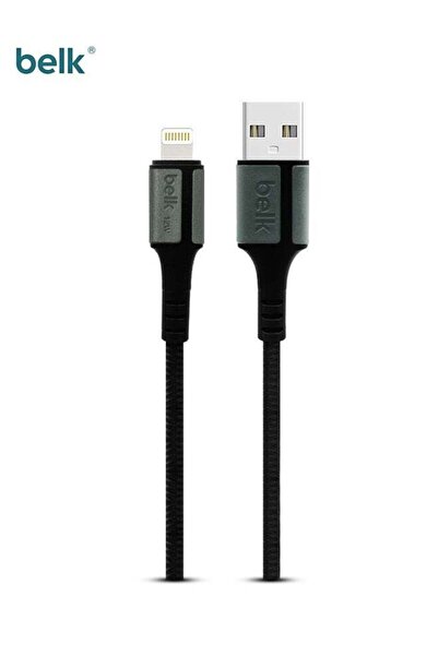 Belk USB-A to Lightning Cable, 12W Fast Charging, 1.2m, MFi Certified, Nylon Kevlar-Braided