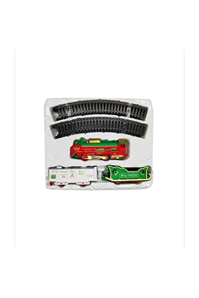 OEM Set trenuleț de jucărie cu motiv de Crăciun, locomotivă cu două vagoane, ...