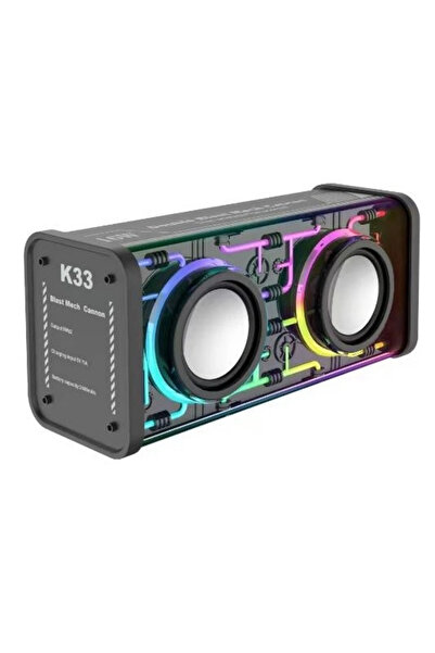 Blackbird Game Center K33 Double Blast Mech Cannon Bluetooth Hoparlör | RGB A...