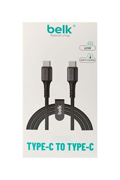 Belk 60W Type-C to Type-C Charging Cable – Durable Fast Charging Solution