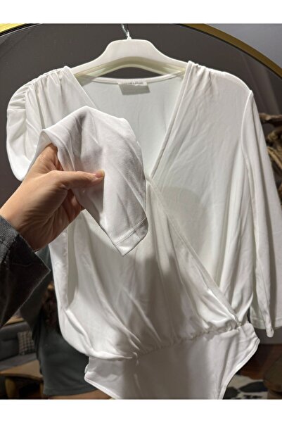 LUJJE Basic V-Neck Cotton Fabric Bodysuit