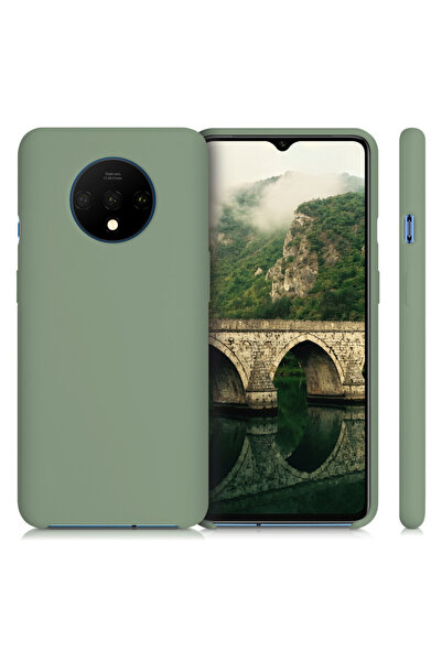 KWmobile Case for OnePlus 7T, Silicone, Green, 50403.172