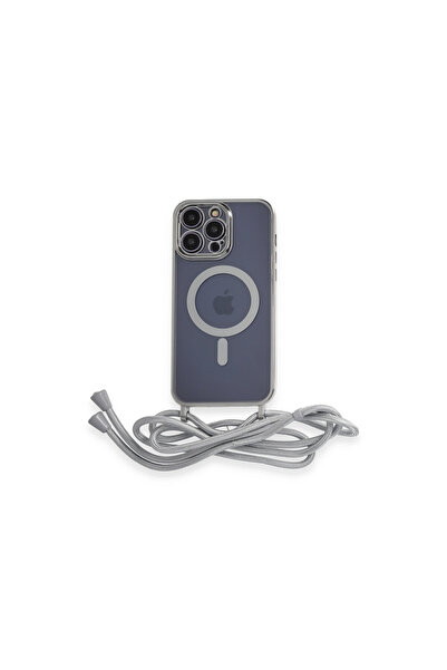 NewFace غطاء آيفون 13 برو من ديفو مع حزام ليزر ماجسيف - فضي