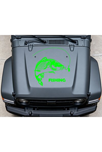StickITsibiu Fishing – Autocolant Auto 4×4 Off-Road – Dimensiuni 30x27 cm.