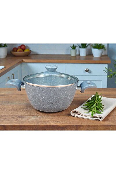 AR Turkish granite cookware set, 17 pieces, gray color, 14004