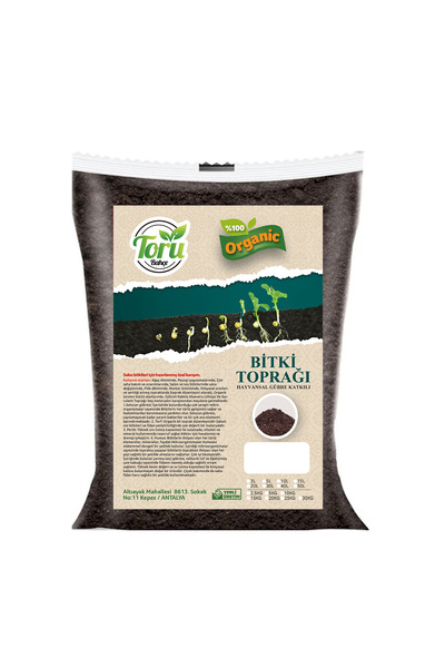 torubahce 50 Lt Bitki/ Saksı Ve Bahçe Toprağı Torf Hayvansal Gübresi Pomza Ve...