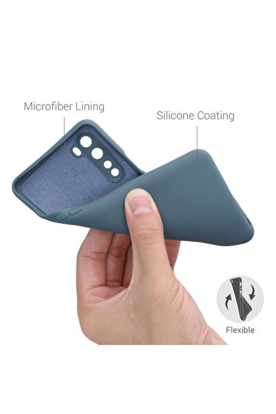 KWmobile Case for OnePlus Nord, Silicone, Blue, 55343.202