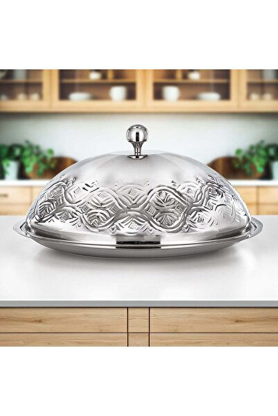 Almarjan Koozy Tray 75 cm Silver (STS 0293306)