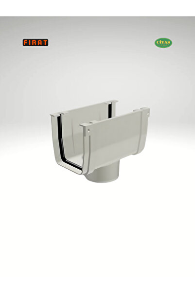 ÇİTAŞ FIRAT KÖŞELİ ÇATI YAĞMUR OLUĞU MANŞET YUVARLAK İNİŞ 70'LİK PVC