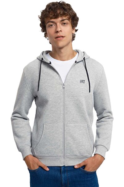 Loft Swea pentru bărbați, gri, cu potrivire normală tricou Lf2034270