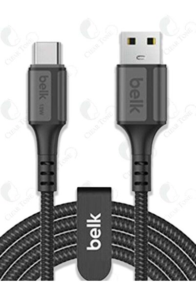 Belk كابل USB إلى Type-C مضفر من النايلون بطول 120 سم - شحن سريع بقوة 18 وات،...
