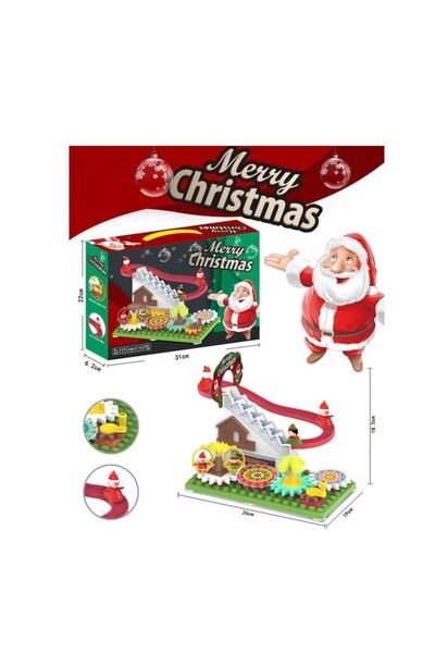 OEM Christmas Track with Santa on Slide - Interactive Holiday Set for Children