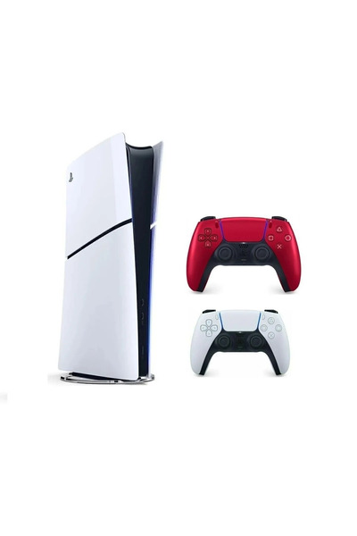 Sony PlayStation PS5 digital CFI-2016 slim AVRUPA VERSİYON 2.DUALSENSE VOLCANİC RED (İTHALATÇI GARANTİLİ)