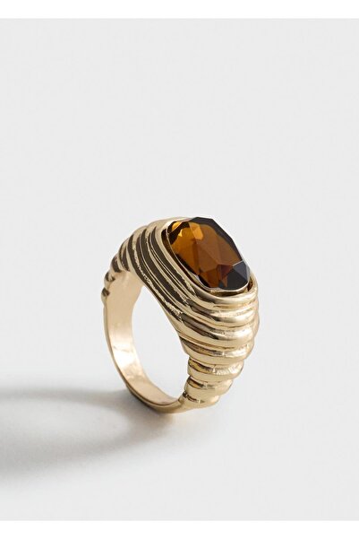 MANGO Woman Reçine kabartma yüzük