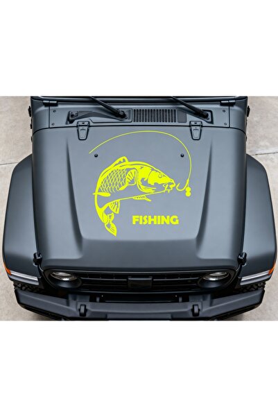 StickITsibiu Fishing – Autocolant Auto 4×4 Off-Road – Dimensiuni 30x27 cm.