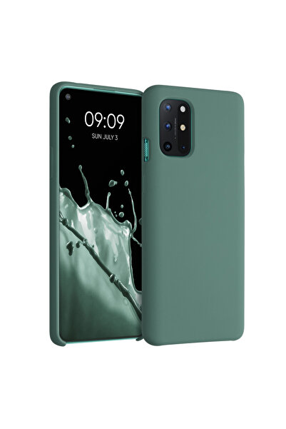 KWmobile Case for OnePlus 8T, Silicone, Green, 53683.166