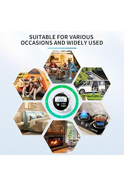 OEM Gedsffati HD10 3-in-1 Portable Gas Detector, IP67 Waterproof, 13.8x10.5x2.6 cm