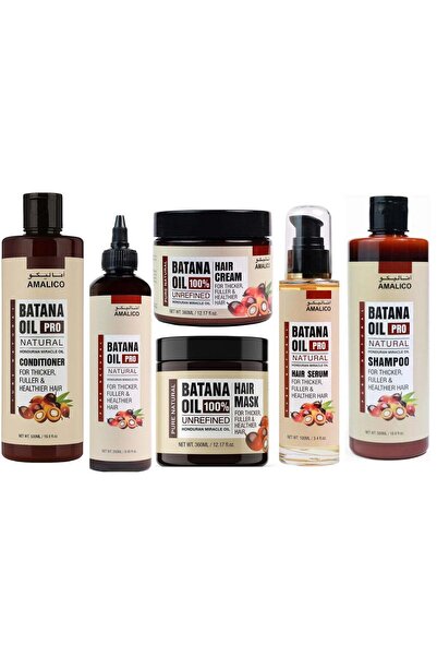 Amalico مجموعة باتانا أويل برو للعناية الطبيعية بالشعر - شامبو، بلسم، سيروم، ...
