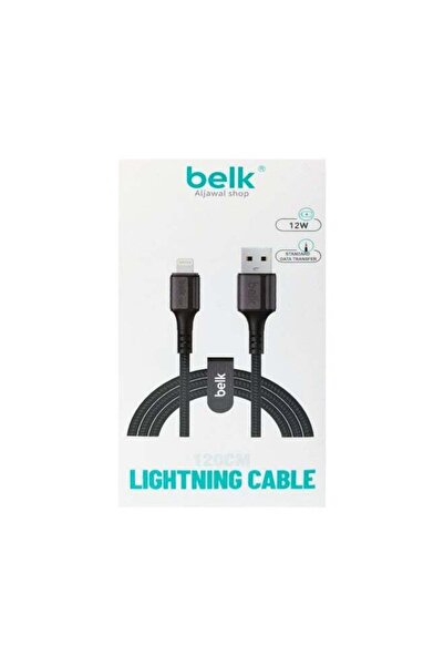 Belk كابل USB-A إلى Lightning 12 وات بطول 1.2 متر معتمد من MFi - BL-51