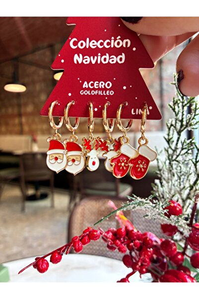 Miltonia Yılbaşı Küpesi 6’lı Çelik