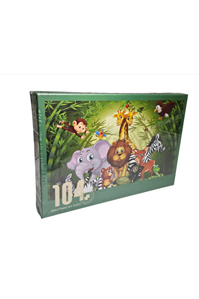 OEM Animal Jungle Puzzle, 104 pieces, 41x27.5cm, Unisex, educational game