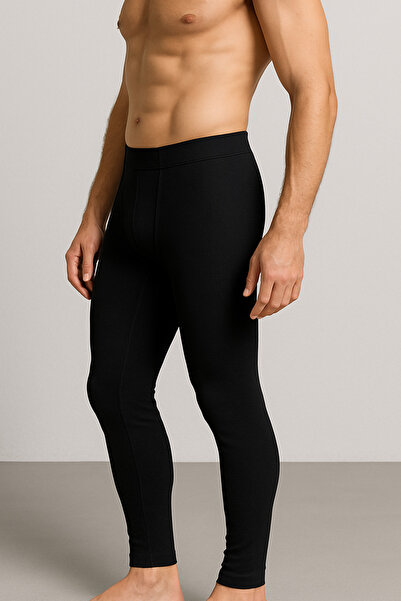 mrcans Men's Winter Thermal Leggings Stretchy Leggings with Fleece Inside