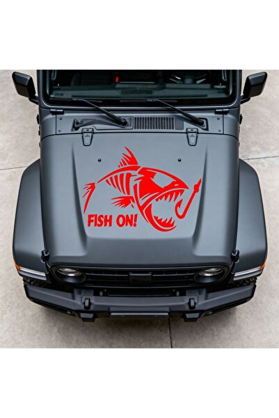 StickITsibiu Fish ON – 4×4 Off-Road Car Sticker – Dimensions 40x26.5 cm.