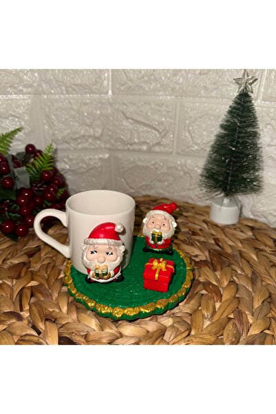 Tasarım Yeni Yıl Yılbaşı Fincanı 1 Kişilik Fincan Seti