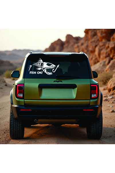 StickITsibiu Fish ON – 4×4 Off-Road Car Sticker – Dimensions 40x26.5 cm.