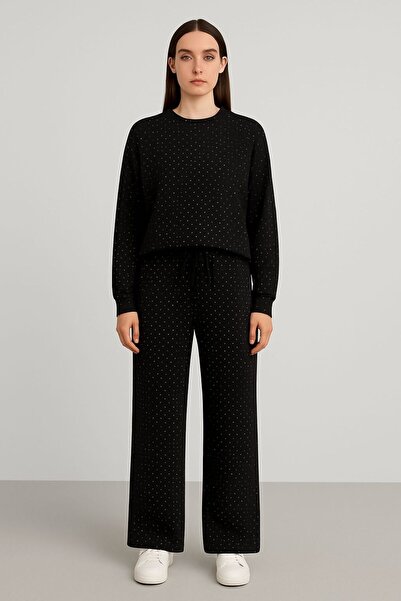 AnisyaStyle Black suit with rhinestones S/M