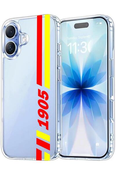 3GEN CASE İphone 17 Uyumlu Desenli Şeffaf Silikon Kılıf