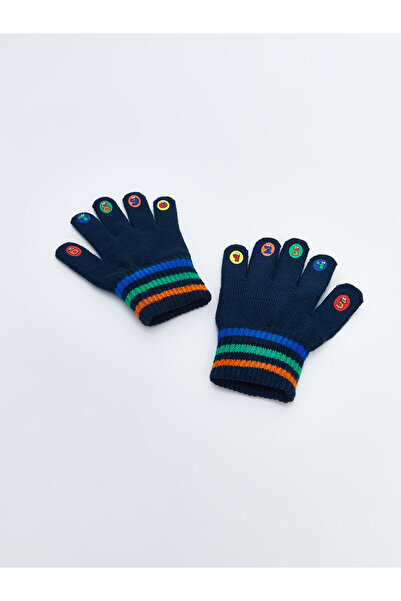 LC Waikiki LCW ACCESSORIES Jungenhandschuhe in dunklem, marineblauem Farbblock