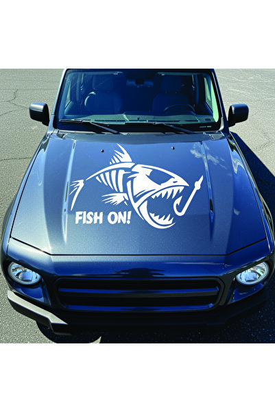 StickITsibiu Fish ON – 4×4 Off-Road Car Sticker – Dimensions 40x26.5 cm.