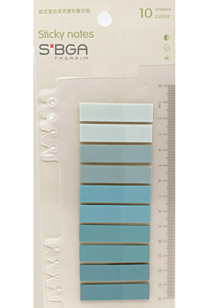 sibga tasarım Şeffaf Renkli Postit Post-it Post It. Kitap Ayracı Ayraç Postit...