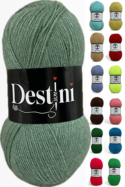 destini Дитяча вовна, ручна пряжа, кардиган, казак, шарф, шапка, 100 г, 300 м...