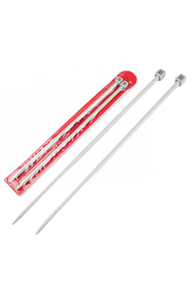 NEEDLE 6mm knitting hook - plastic, 30cm long, 3 sets