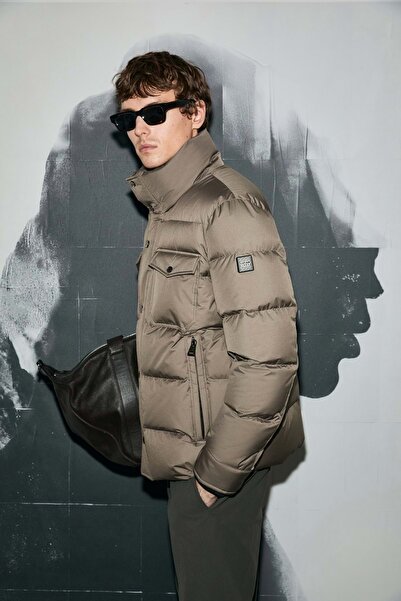 Lufian 112120258 Genıous Goose down Men's Coat Toprak