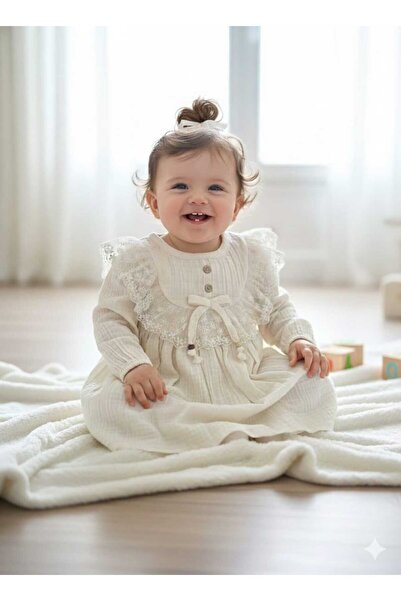 Minicix Laura Baby Kız Bebek Çocuk Sevimli Elbise