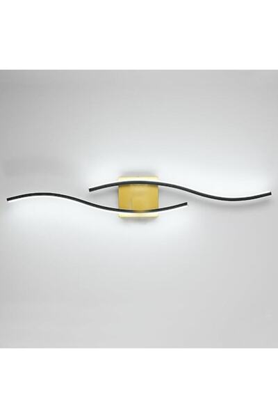 OEM SHINGJIAO LED mirror wall light, 80 x 12 x 6 cm, black metal, 24W, 3 color temperatures