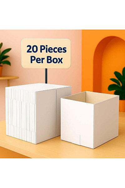 OEM Pack of 20 White CO3 Boxes model 30x24x18 cm